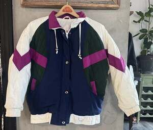 Vintage Andy Johns Colorblock Ski Puffer Jacket Size M